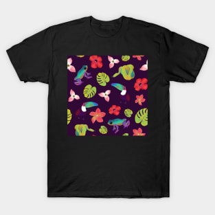 Rainforest Purple Poison Dart Frogs T-Shirt